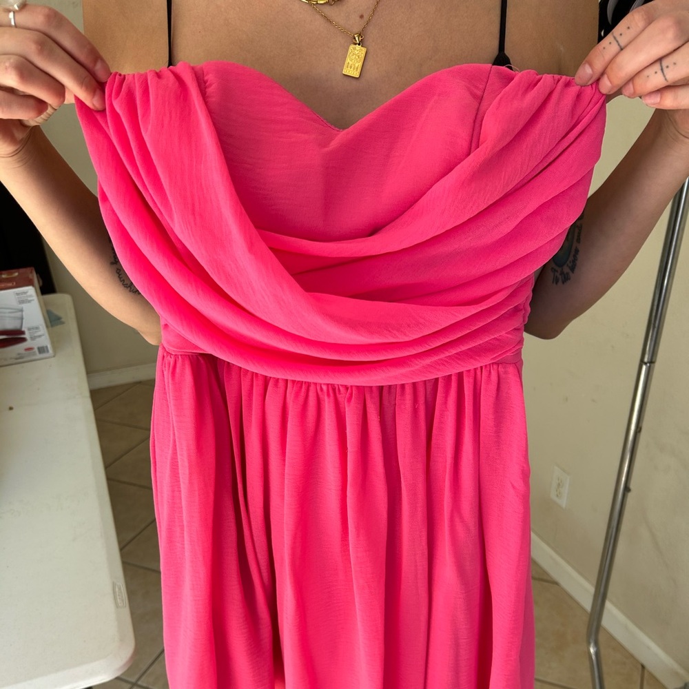 Juniors size small strapless dress